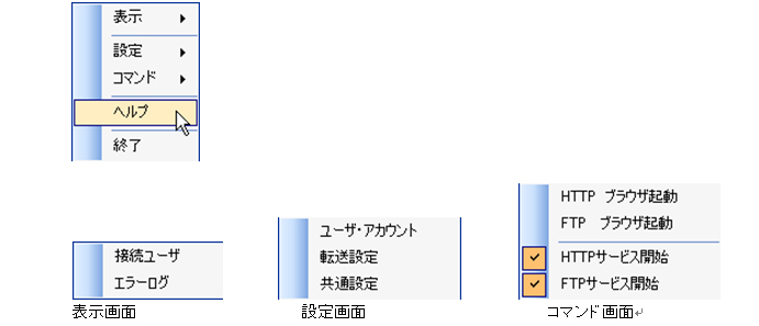 操作画面